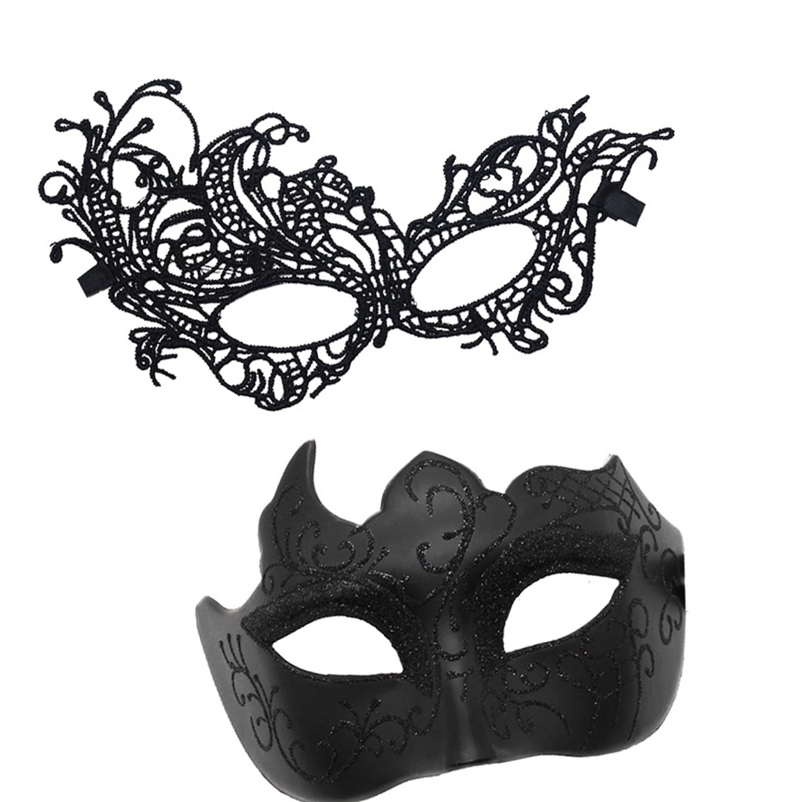 Buxuaaaa Couple Masquerade Women Men Venetians Costume for Christmas Festival New Year Party Venetians for Masquerade