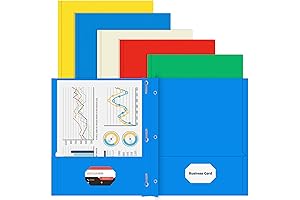 HERKKA Two Pocket Folders 100 Pack: Organize Documents with Style and Efficiency