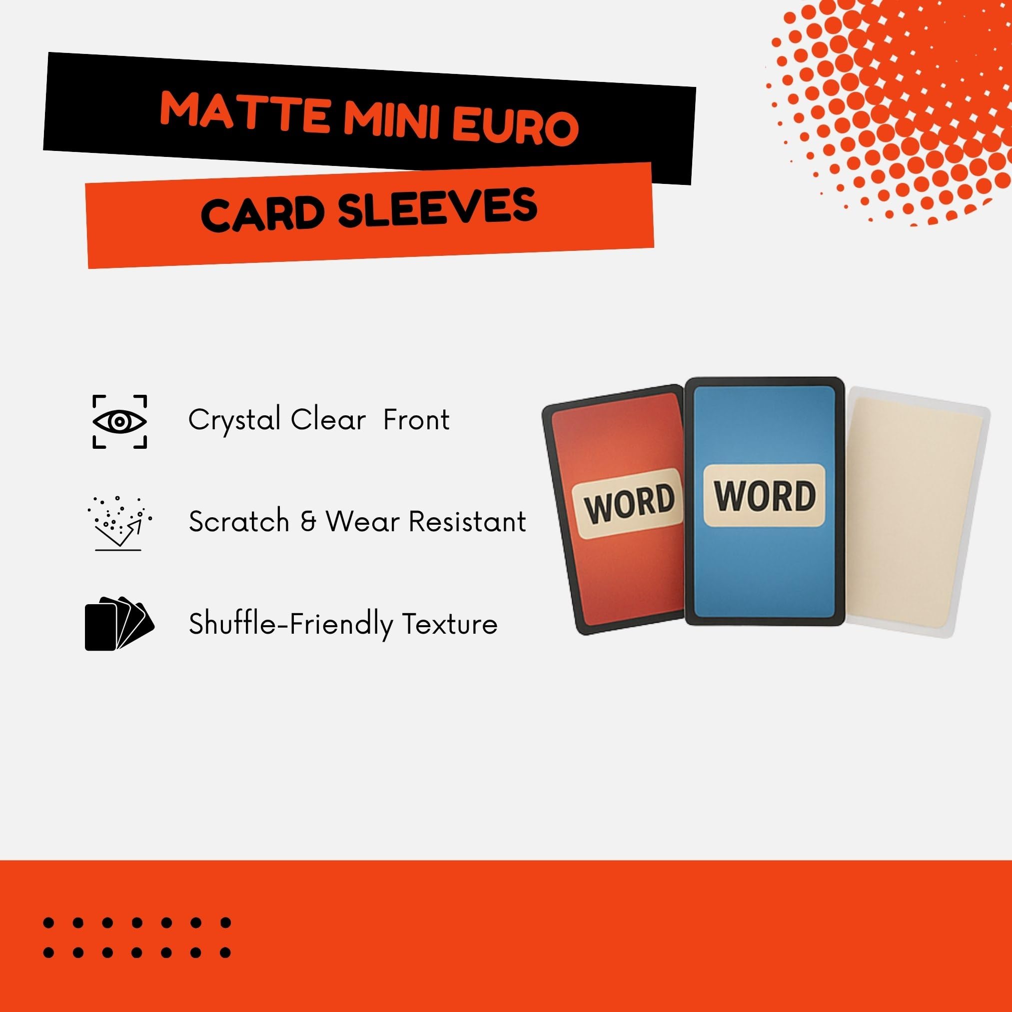 Matte Mini Euro Card Sleeves 71×46 mm (2.8"×1.8") - Image 4