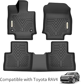 Amazon.com: YITAMOTOR Floor Mats Compatible with 2019-2023 Toyota RAV4 ...
