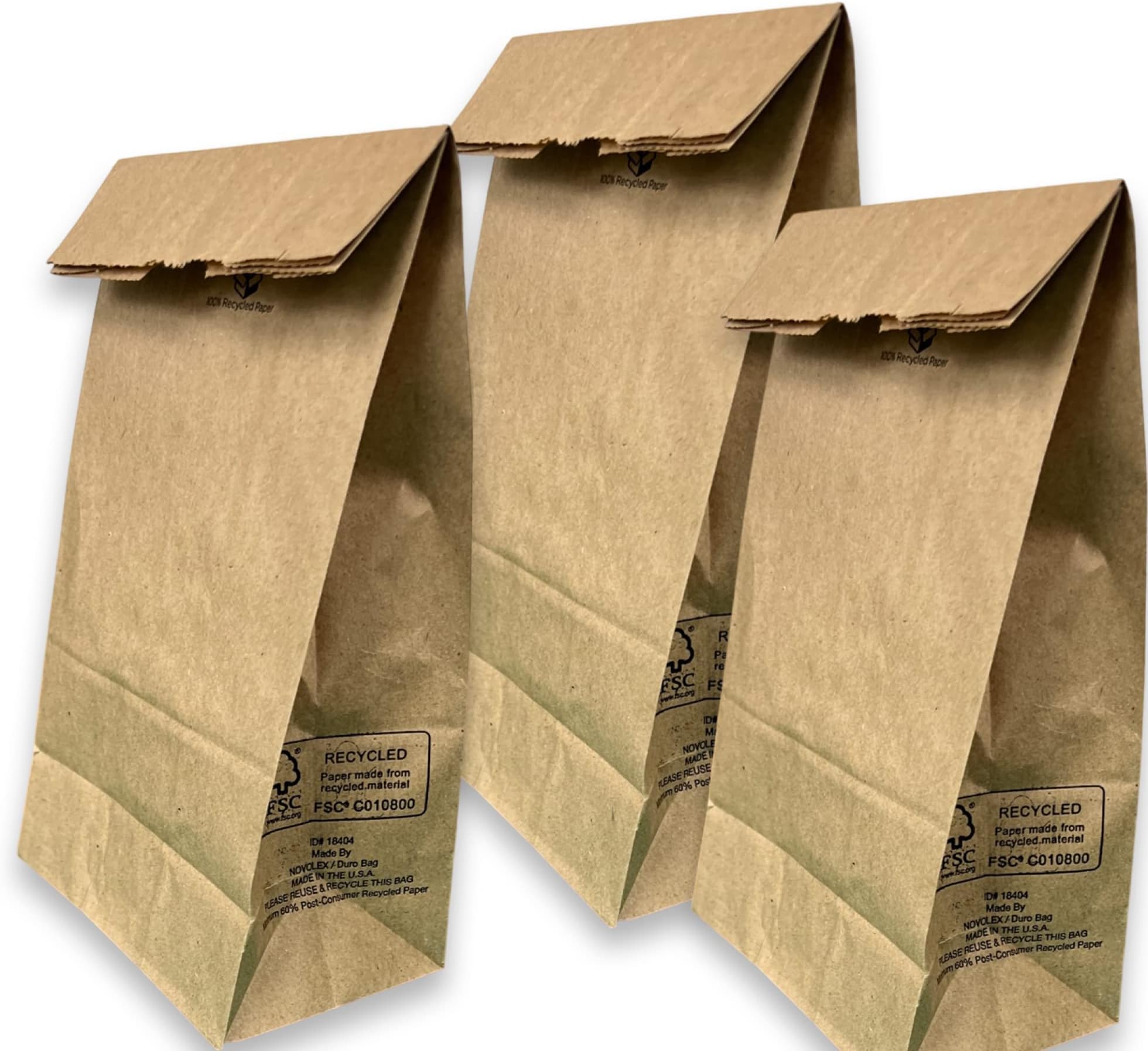 AJM Brown Paper Lunch Bags 40 Count Health & Household