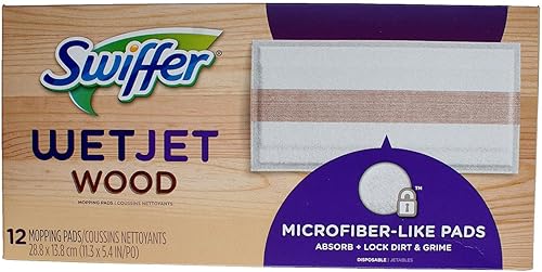 Swiffer 73117 Wet Jet HD Extra Power Almohadillas de recambio, 12 unidades, cantidad 4