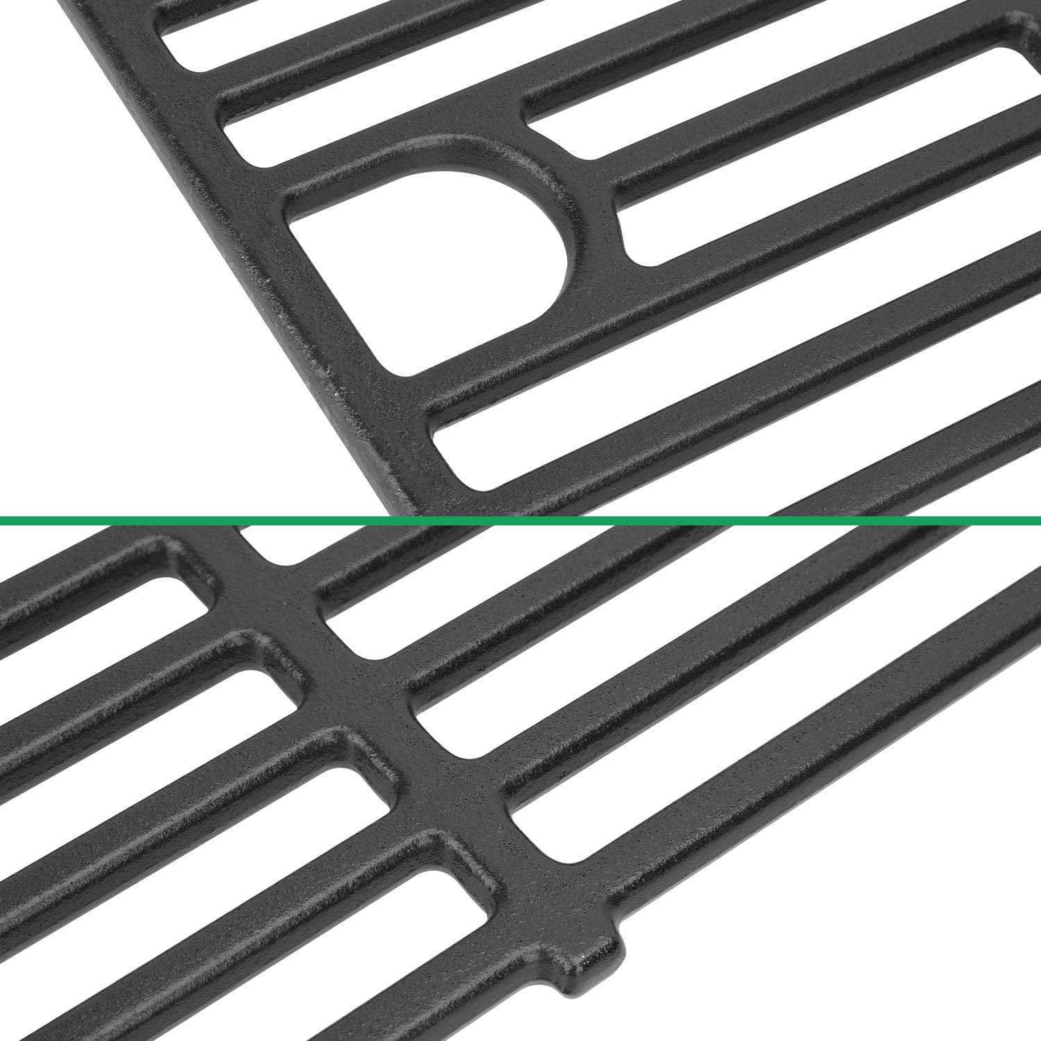 WELL GRILL Uniwersalny żeliwny ruszt do grilla gazowego Tepro 4, 5, 6-palnikowy, ruszty żeliwne, akcesoria do grilla gazowego Tepro Mayfield/Keansburg / Hampton i grilla na węgiel drzewny, 36 x 40 cm