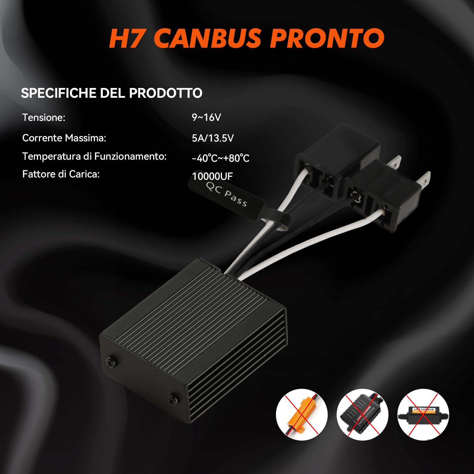 CANBUS SPEGNISPIA LED: Riduci Errori Check Control Per H1 12V - Foto 11