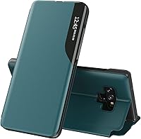 Vista 1 de Funda para Samsung Galaxy Note 9 - Clear View Funda de piel con función atril - Magnética - A prueba de golpes - Mujeres y hombres - Verde