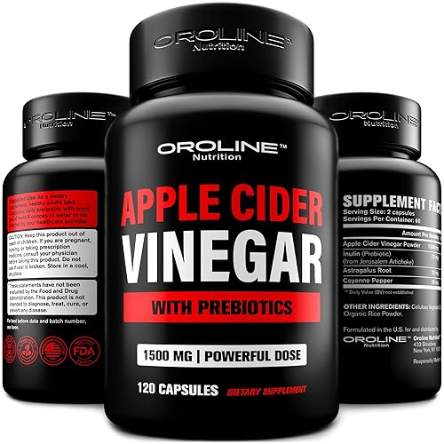 Apple Cider Vinegar Pills with Prebiotic, 2 Month Supply -