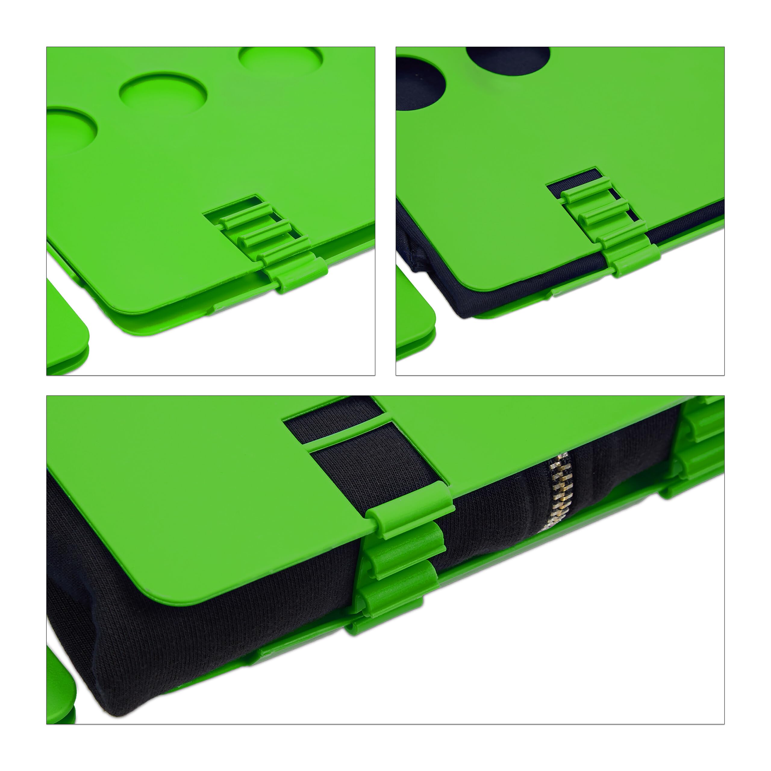 Relaxdays Tavoletta Piega Indumenti, Quarta Generazione, Magliette, Camicie, Vestiti, T-Shirt Folder, Verde
