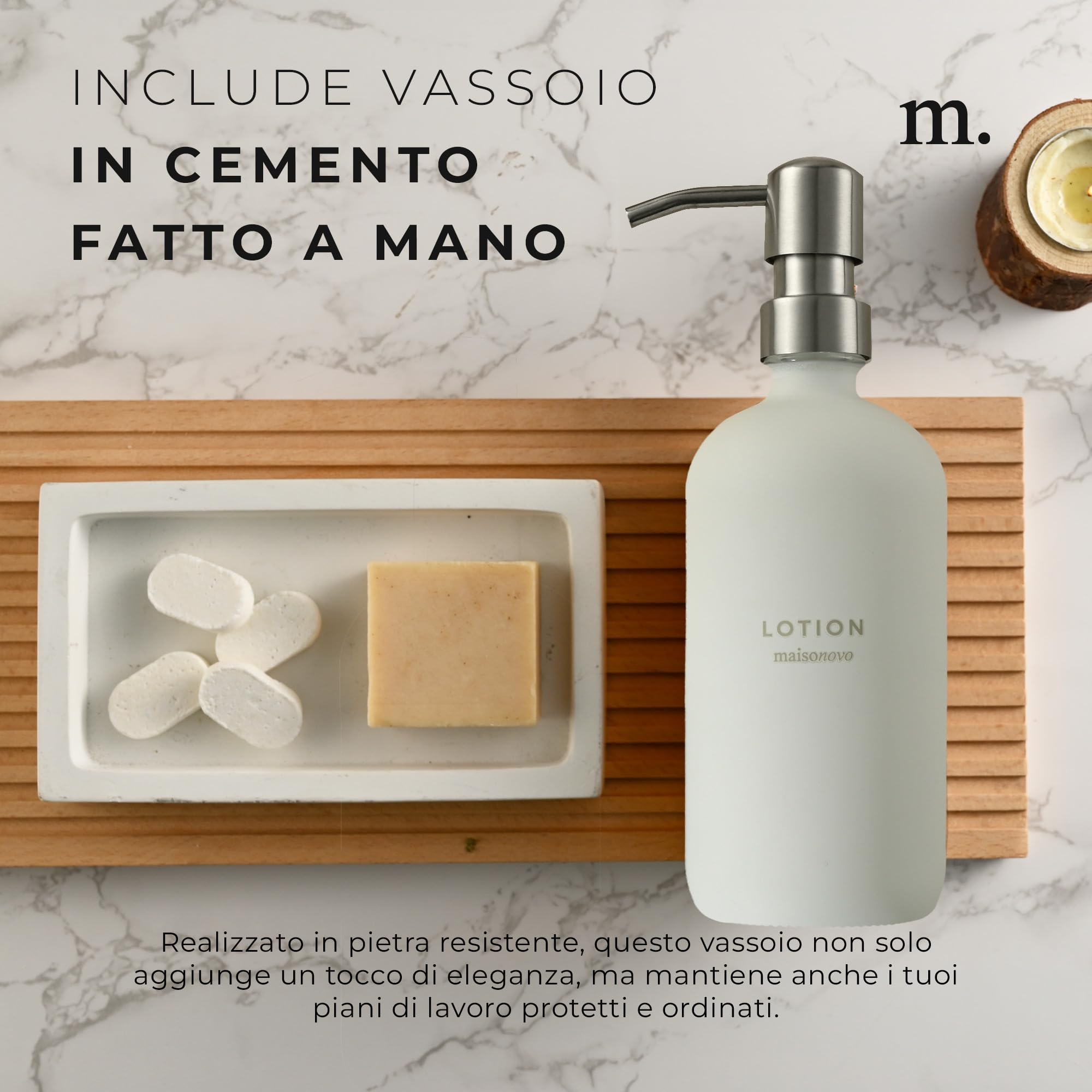 Dispenser Sapone E Detersivo In Vetro AG 2x500 Ml | Con Pompe Acciaio Inox E Imbuto In Silicone, Scritte Divertenti, Regalo Casa