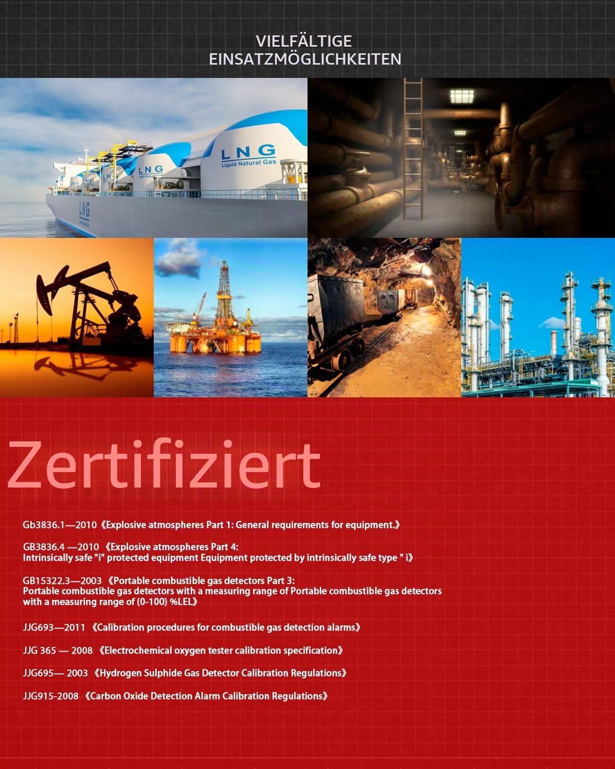 Wintact 4 in 1 Gasleckdetektor, Monitor Multi Gas Alarm Sniffers Brennbar, Natürlich, Methan, Propan, Kohlenmonoxid, Schwefelwasserstoff, Sauerstoff für Zuhause, Wohnmobil, Kanalisation (WT8811)