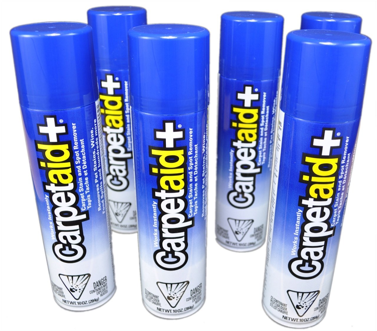 Carpet Aid Spot and Stain Remover, pH Balanced Cleaner for Carpets, Rugs, and Upholstery – Removes Oil, Grease, Ink, Coffee, Pet Urine, and Lipstick – Ideal for Holiday Cleaning