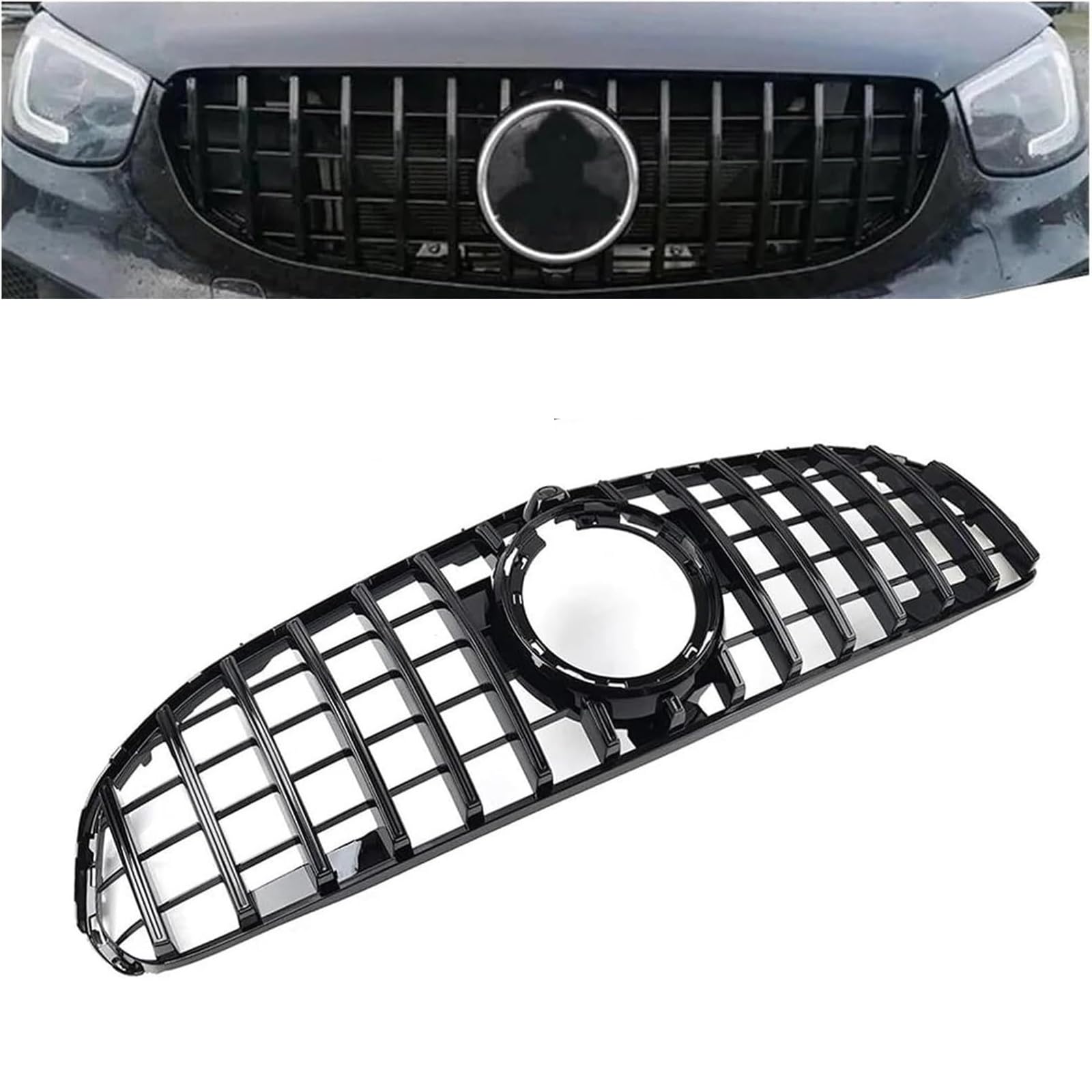 ZcsfcpA Front grille,Compatible with Mercedes-Benz GLC Class W253 X253 GLC300 GLC350 GLC43 2020-2022,Front grille parts