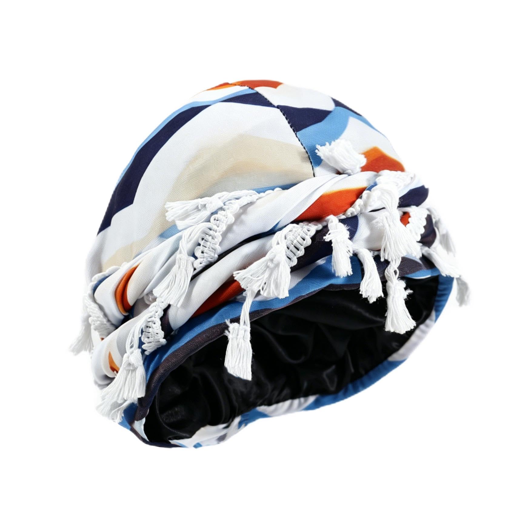 Gturytr Turban for Men Vintage Twist Head Wraps Durag Satin Lined Halo Turban for Women Modal and Satin Scarf Tie