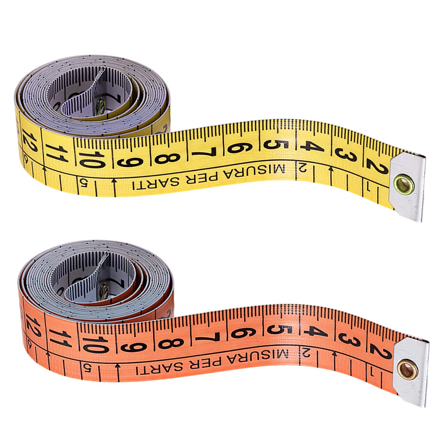 2 En 1 Cinta Metrica Costura [2 Piezas], Cinta Métrica Corporal, Metro De Costura Flexible A Doble Cara, 1.5 Mt Para Sastres Medidas Corporales