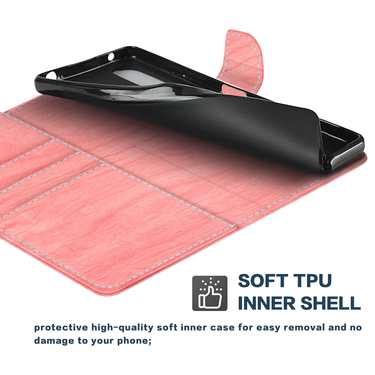 Étui Portefeuille Cuir PU Pour Wiko View 5 - Protection 360° Avec