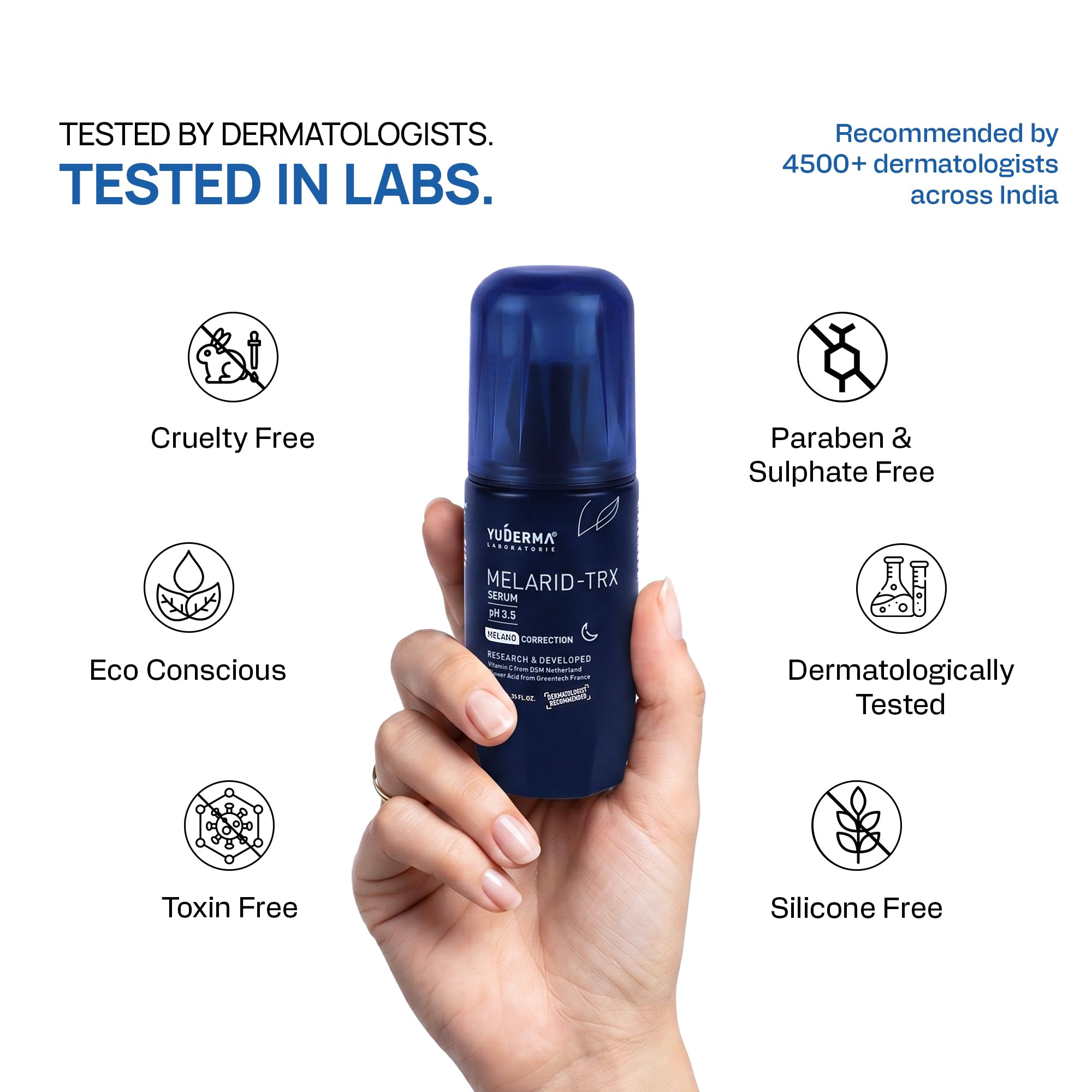 Yuderma Melarid Dark Spot Correcting Serum – TRX Serum pH 3.5 – For Melano Correction & Pigmentation – For Uneven Skin Tone, 40ml 3