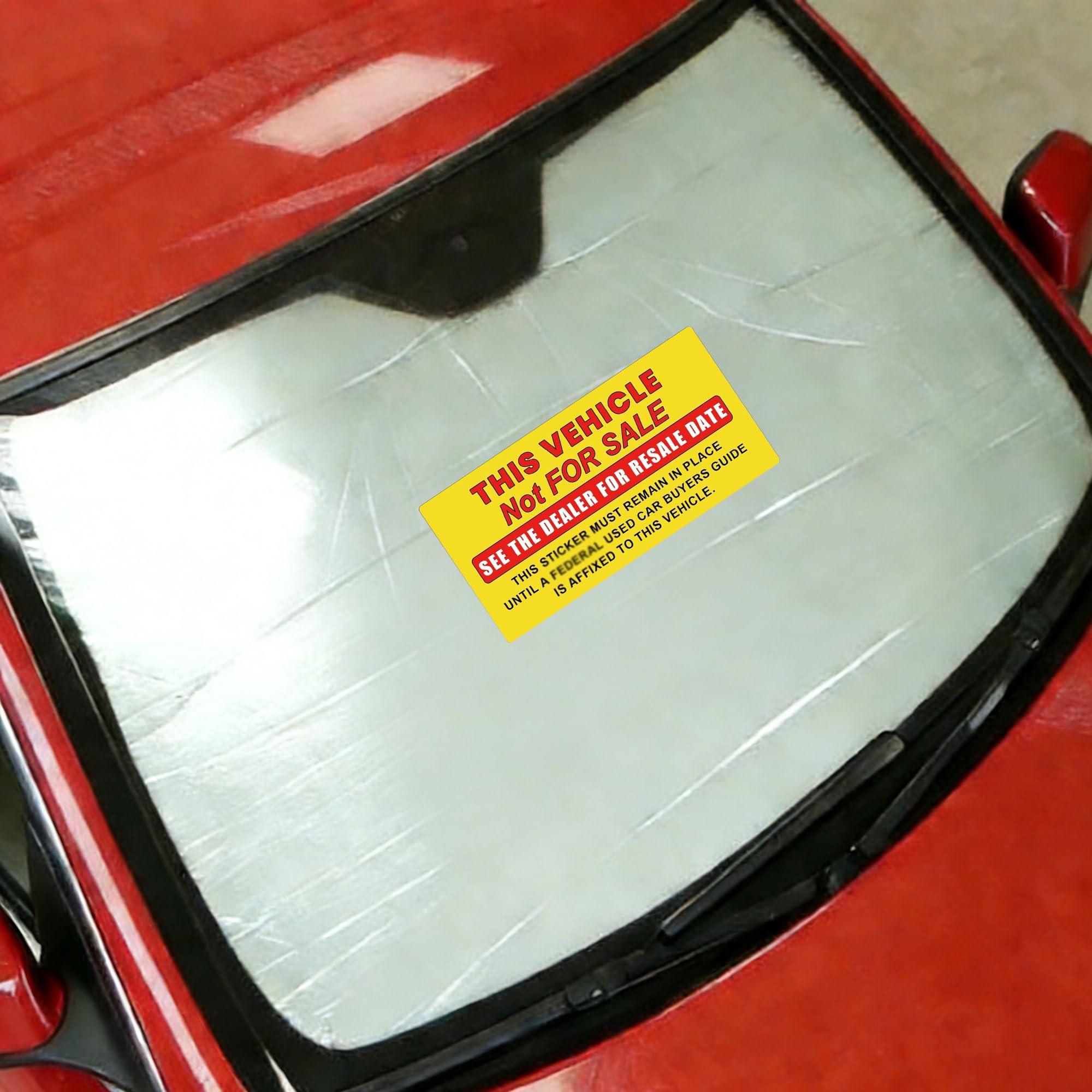 Amazon.com: This Vehicle is Not for Sale Car Dealer Stickers