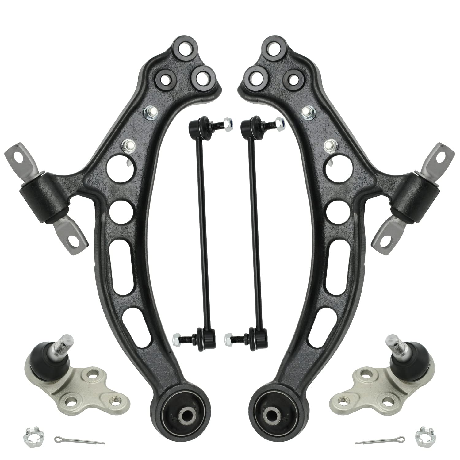 Photo 1 of UGFC 6pcs Front Lower Control Arm And Ball Joints Compatible with 1999-2001 Lexus ES300,2001-2003 RX300,1997-2001 Toyota Camry,1997-1998 Toyota Avalon,Sway Bar End Link