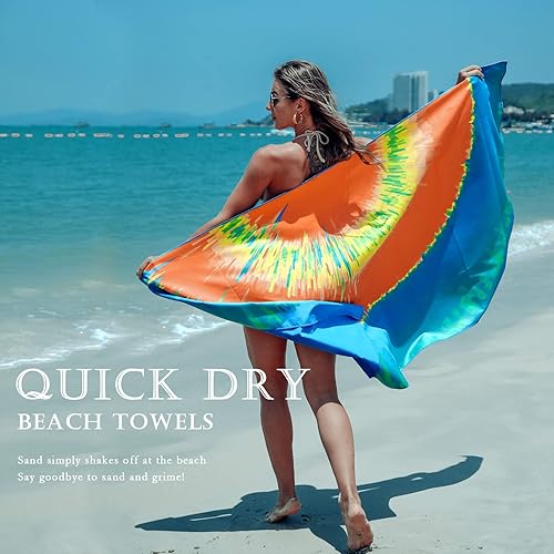 Miniatura 4 de Your Choice Toalla de playa  Toallas de playa de microfibra de gran tamaño, toalla de playa de secado rápido para adultos, toalla de playa sin
