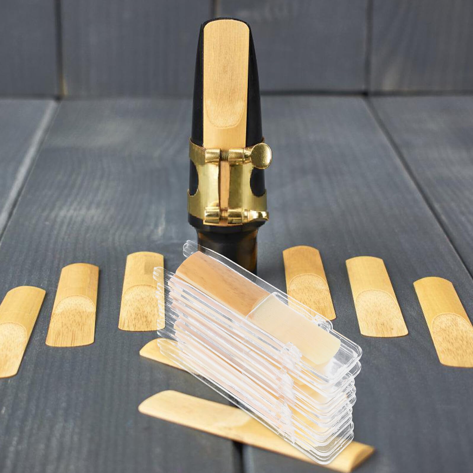 GALPADA 30pezzi Ance Tradizionali per Sassofono Soprano in Si Bemolle Confezione Forza per Principianti Studenti e Musicisti Jazz Scatola di Plastica Inclusa per Conservazione