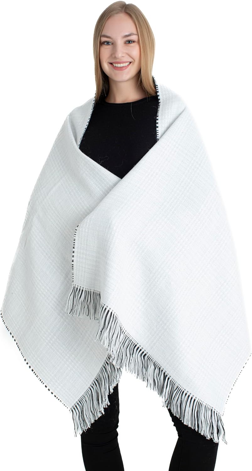 Women Winter Oversize Shawl, Blanket Scarf, Soft Warm Double Sided Pashmina Shawl, Houndstooth Wrap Long Scarf Women Winter Oversize Shawl, Blanket Scarf, Soft Warm Double Sided Pashmina Shawl, Houndstooth Wrap Long Scarf