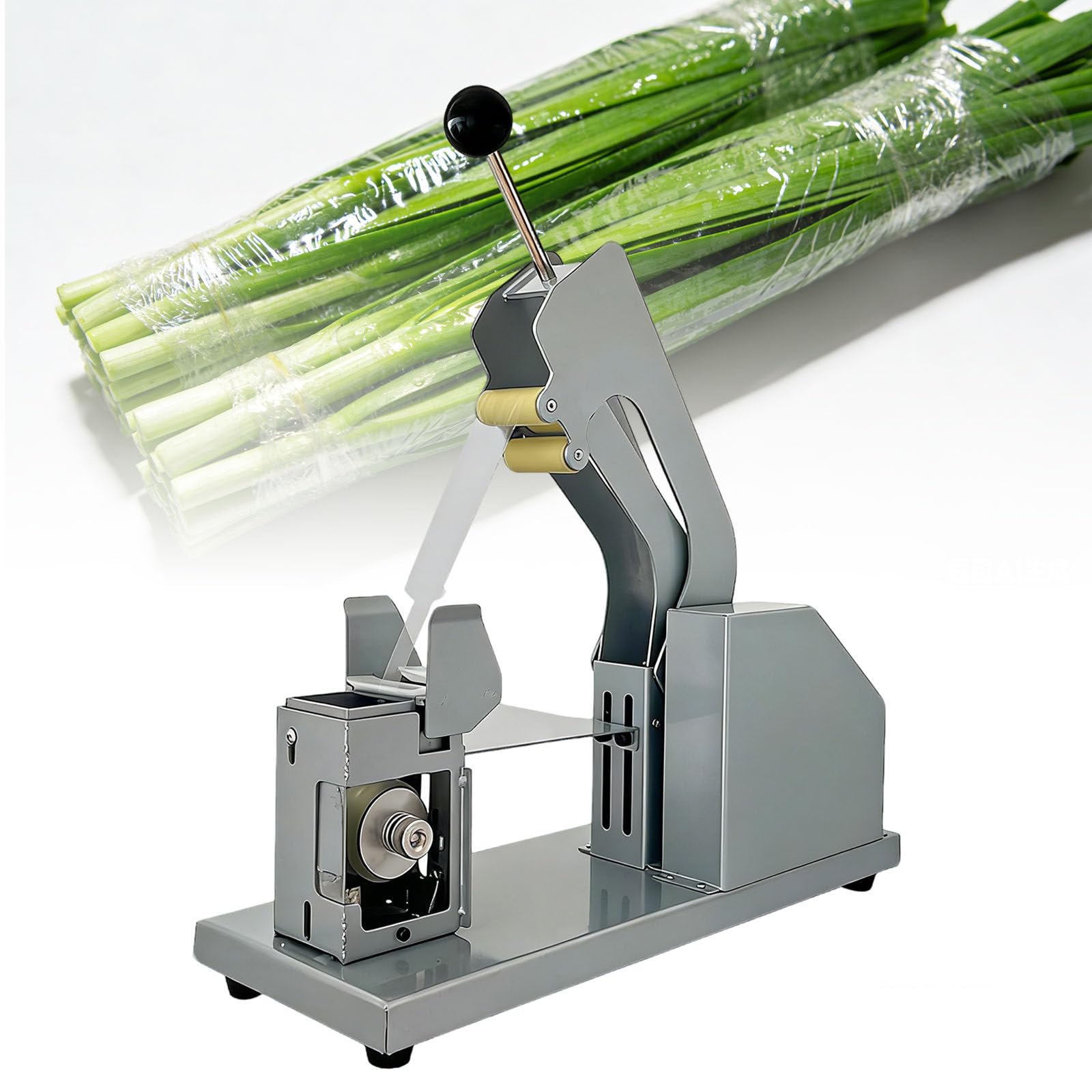 XNZJHPP Semi Automatic Vegetable Strapping Machine,Manual Fresh Greens Packaging Tying Machine for Supermarkets,Farms,Fresh Produce Stores Clean,Dual-mode strapping function