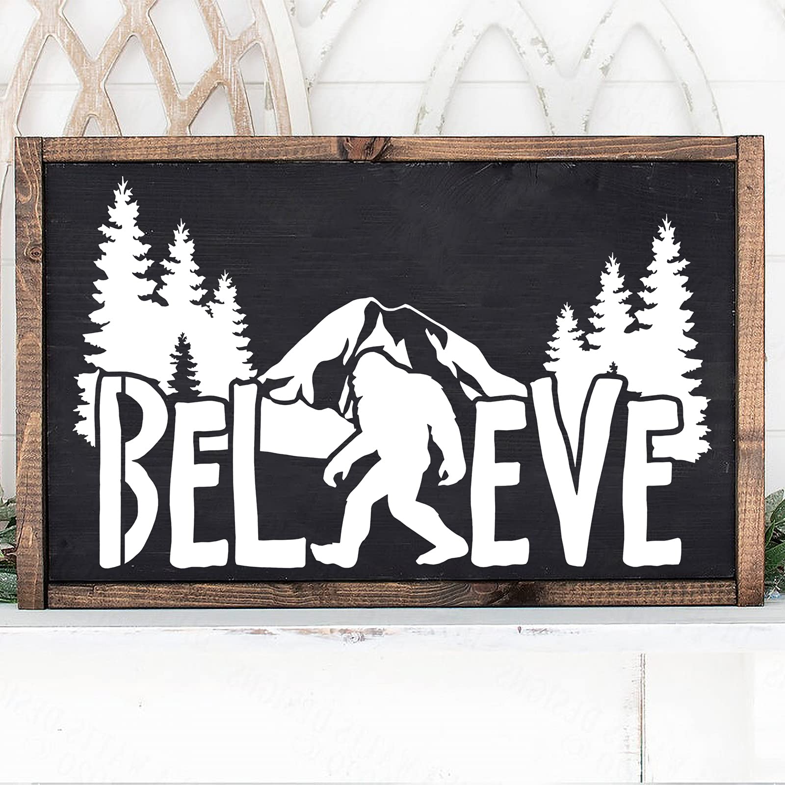 8 Plantillas de Stencil Grandes para Pintar sobre Madera, Plantillas Reutilizables para Decoración del Hogar, Manualidades, Varios Tamaños