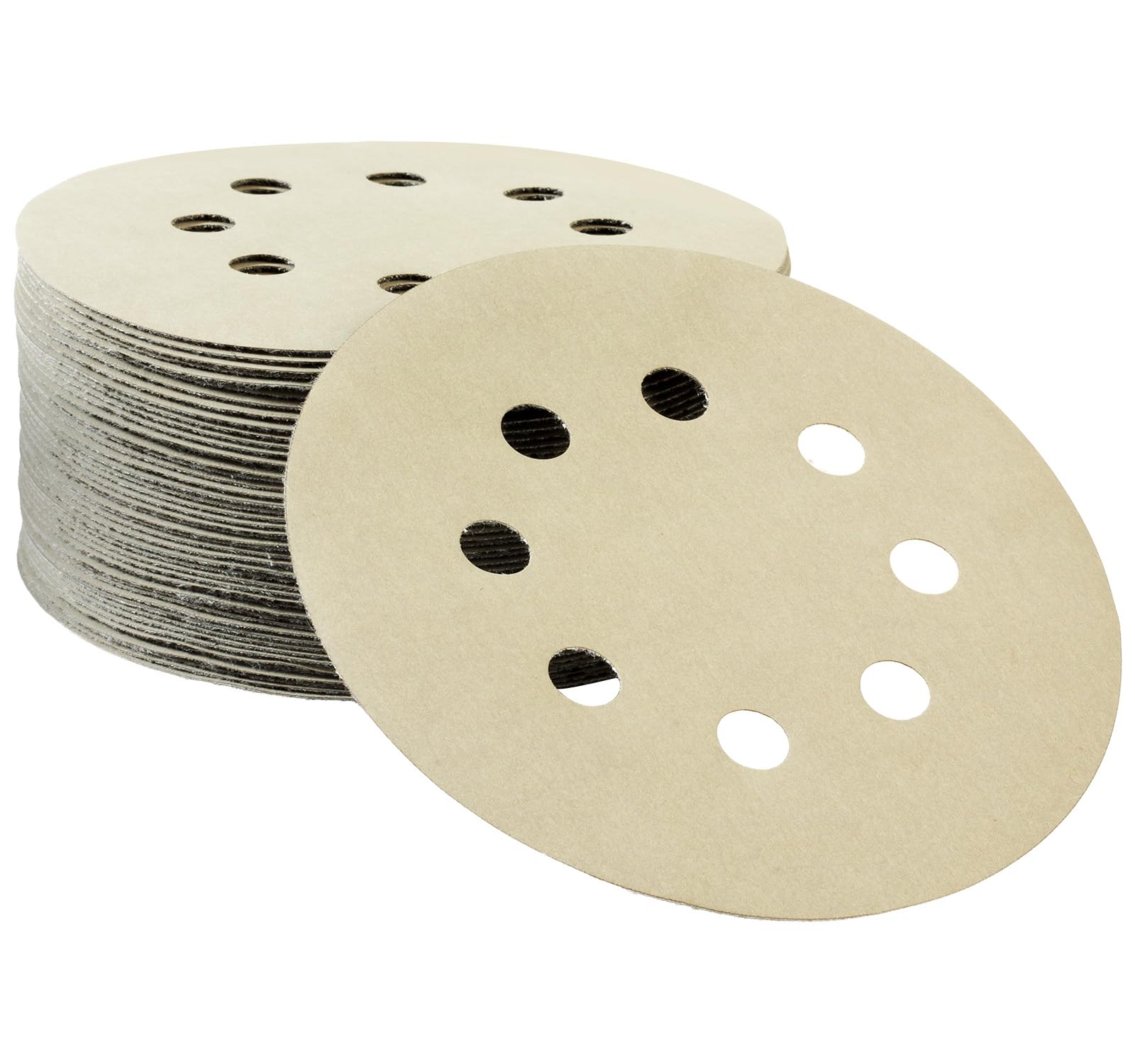 50 PCS 125mm Sanding Discs 5000 Grit Wet and Dry Sandpaper 8-Hole Hook and Loop Sandpaper Round Orbital Random Sander Discs for Polishing Wood, Metal, Wall and Car