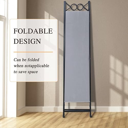 Miniatura 13 de Divisor de habitación, pantalla de privacidad plegable, 4 paneles, divisor de pared portátil, divisores de habitación para el hogar, oficina,