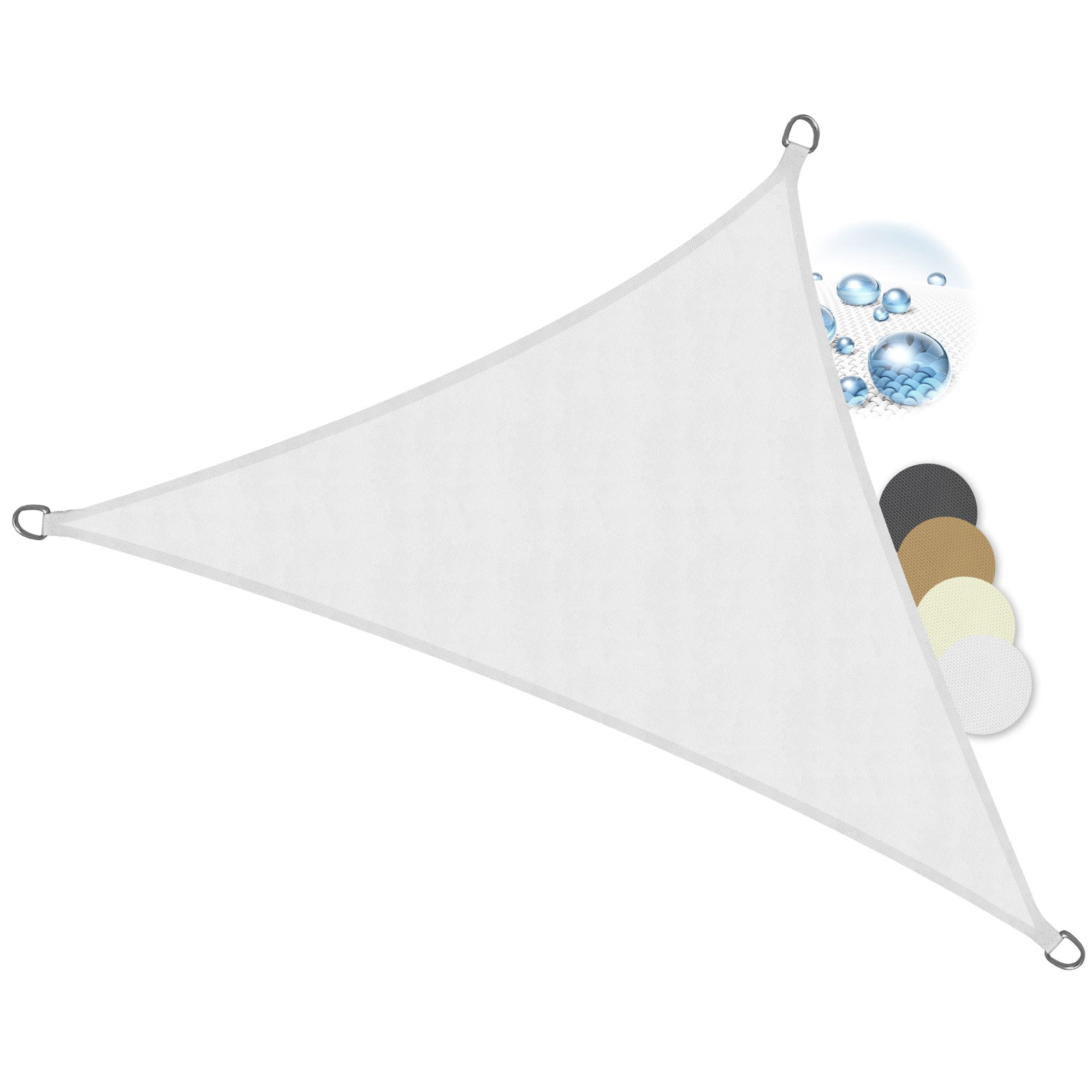 Voile d'ombrage triangulaire 4,2x4,2x6m de Sol Royal | Toile protection UV imperméable terrasse