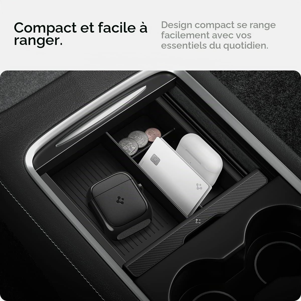 Spigen Tesla Model Y (~Juniper 2026) 3 (~ Highalnd 2026) S X, EZ Nettoyant pour écran, Brosse de Nettoyage pour iPhone, Samsung, Pixel, Laptop Ecran, Caméra, Tablettes, Téléphone et Voiture - Noir