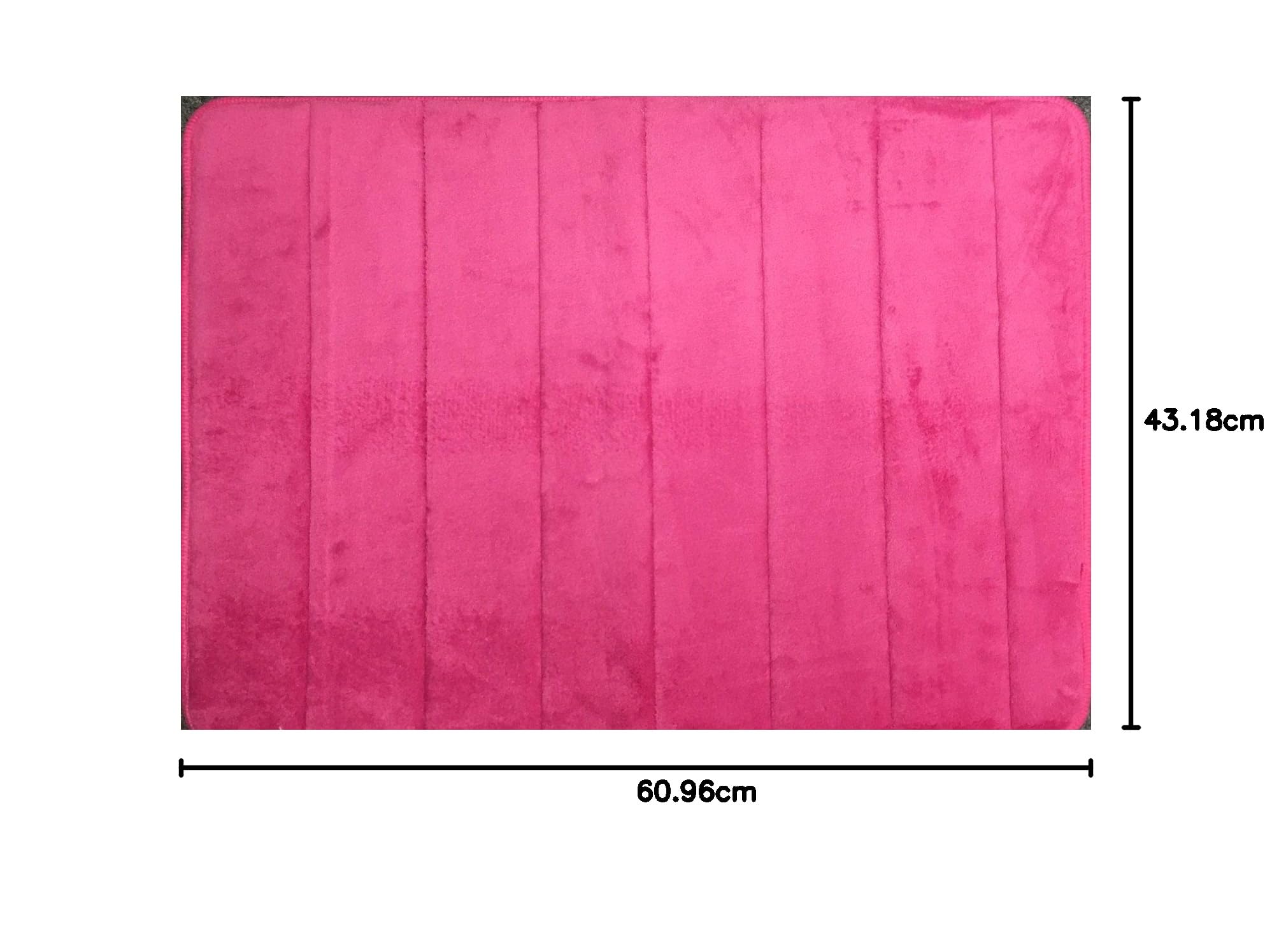 WPM increíblemente Suave y Absorbente Alfombrilla de baño de Espuma de Memoria, 17 por cm