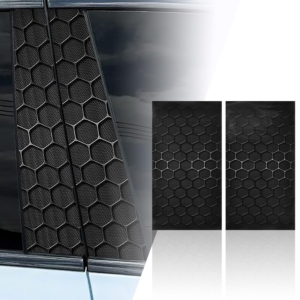 Woniyal 2 Pcs B Pillar Stickers for MG HS Trophy 2020-2025, Door Column Wrap Post Trim Covers Vehicle Tuning Decals Window Frame Styling Accessories,B