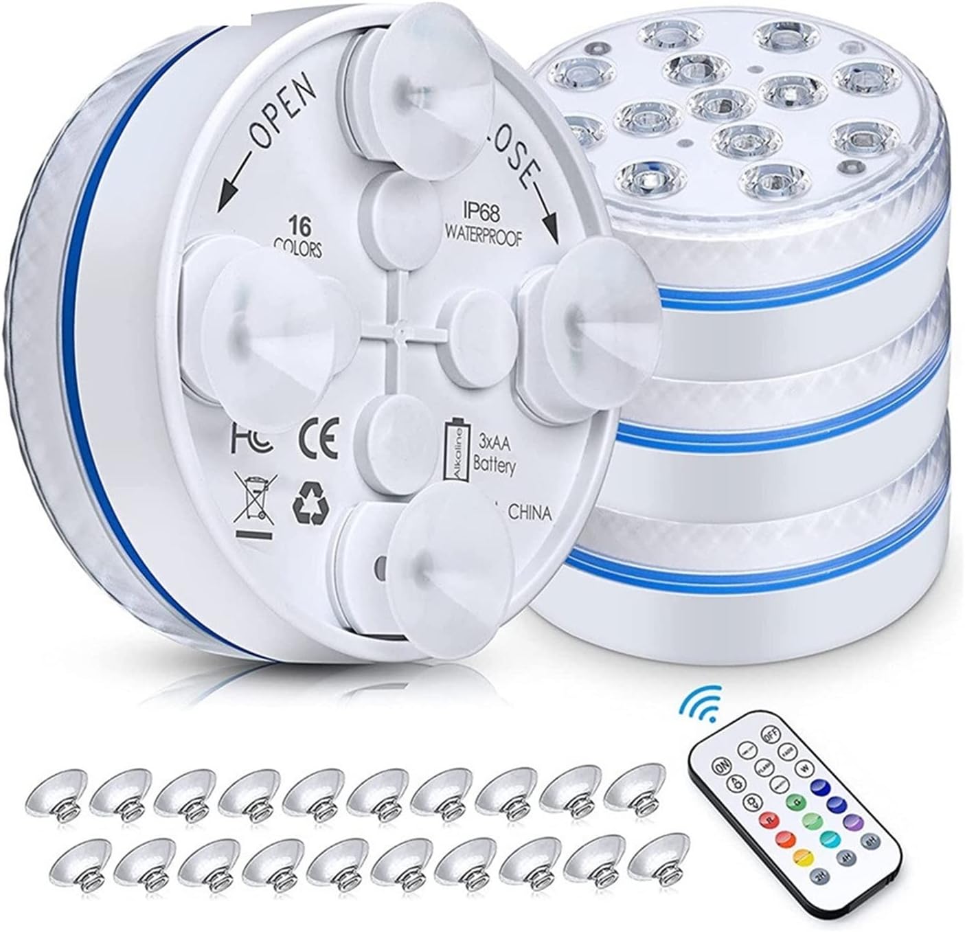 Vertical & Horizontal Rotary Table 100MM 150MM 200MM HV4 HV6 HV8 Working Table Tilting 360° for Milling Drilling Machine (Color : 1, Size : 200MM 4-Slot) (7CM 6 Lamp 1 Controller)