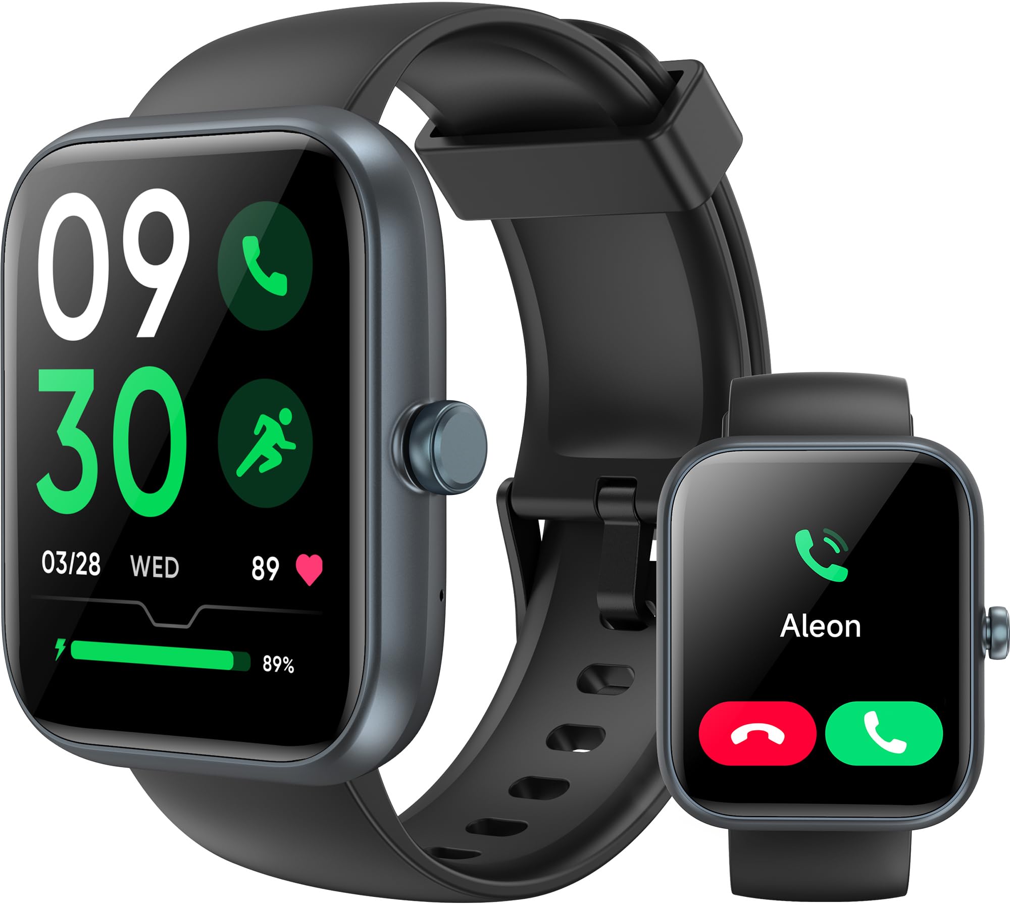 TEMINICESports Smart Watch, Receive/Dial Calls with Heart Rate and Sleep Monitor, 1.83" Touchscreen Fitness Watch, 120 + Sport Modes, IP68 Waterproof Smart Watch, for iPhone and Android (Classic, B)