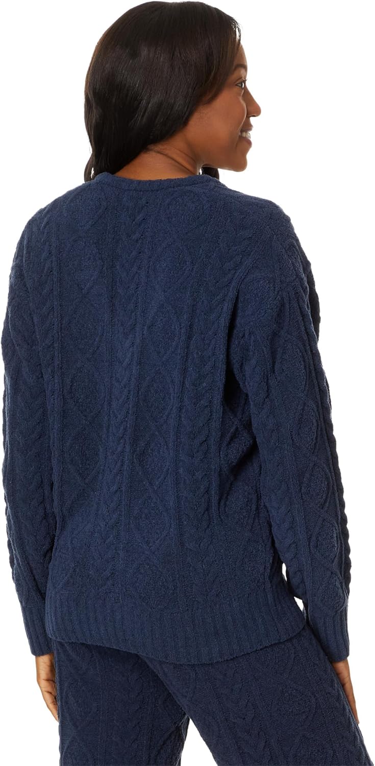 PJ Salvage Women's Cable Crew Lounge Long Sleeve - Image 2