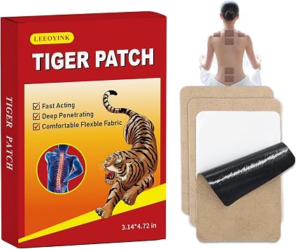 Tiger Patches  80 pcs Ultra Strength Heat Patches for Muscle & Joint Relief   Knee, Shoulder, Neck   4 Boxes 20 Patches Each