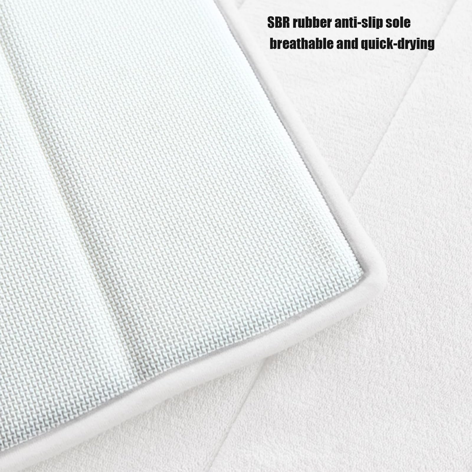 Tappetino da Bagno Morbido in Memory Foam, Tappeti Lavabili in Lavatrice, Tappeto da Bagno Assorbente per Pavimento Doccia e Vasca da Bagno(B,45 * 70cm)