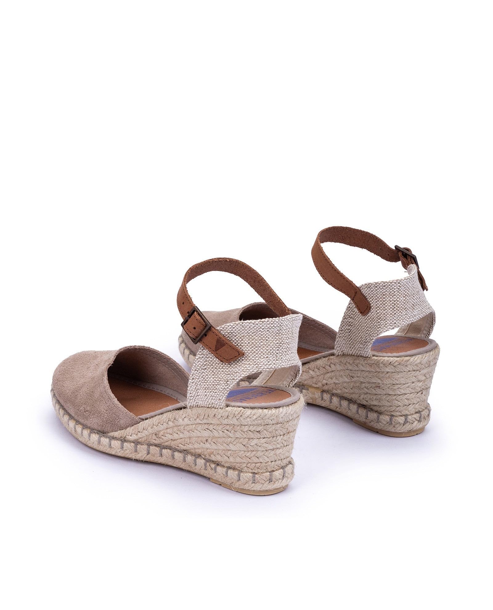 VERBENAS Espadrillas con Zeppa Malena Serraje Piedra