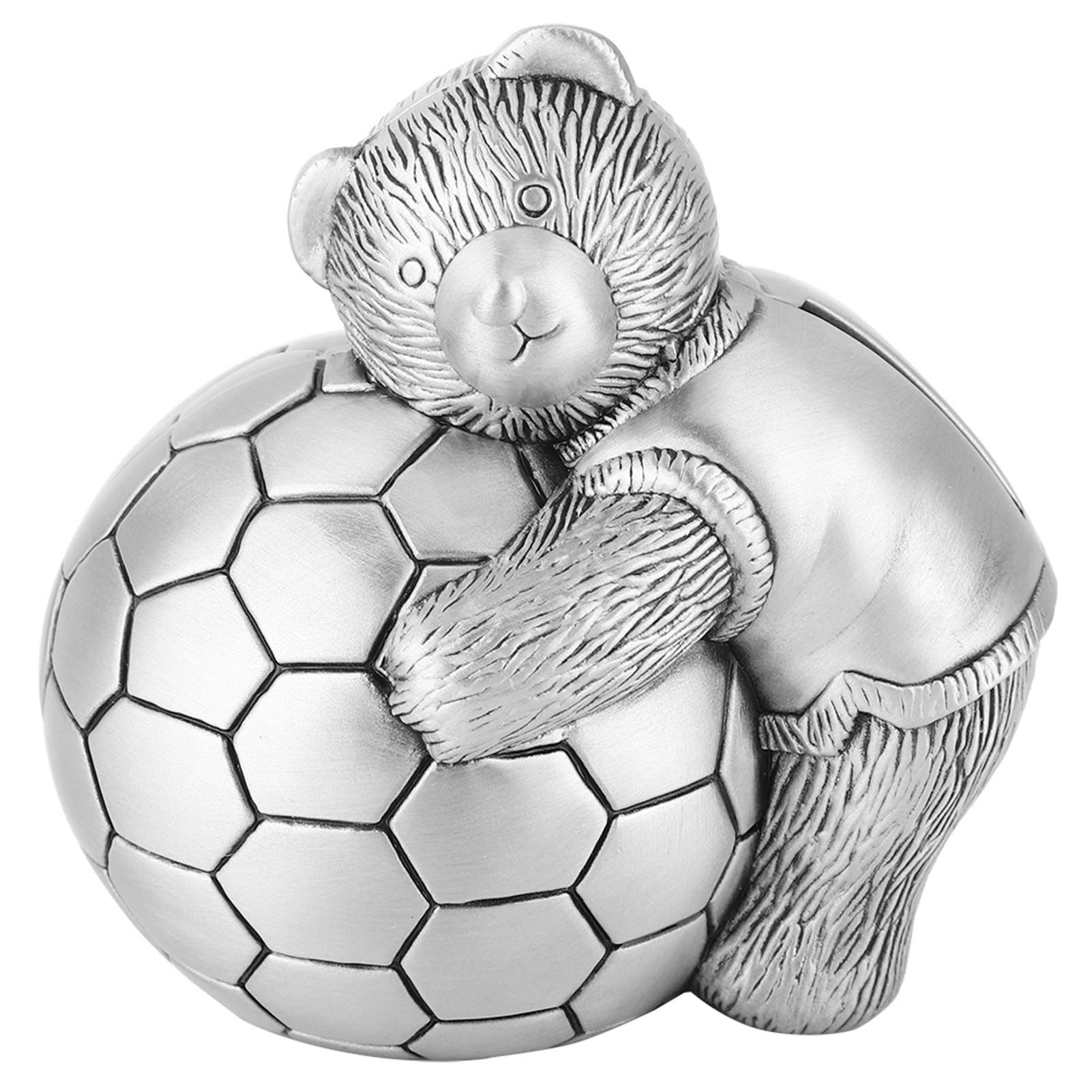 Tirelire de baptême pour garçon motif ours foot pour décorer la chambre de votre enfant