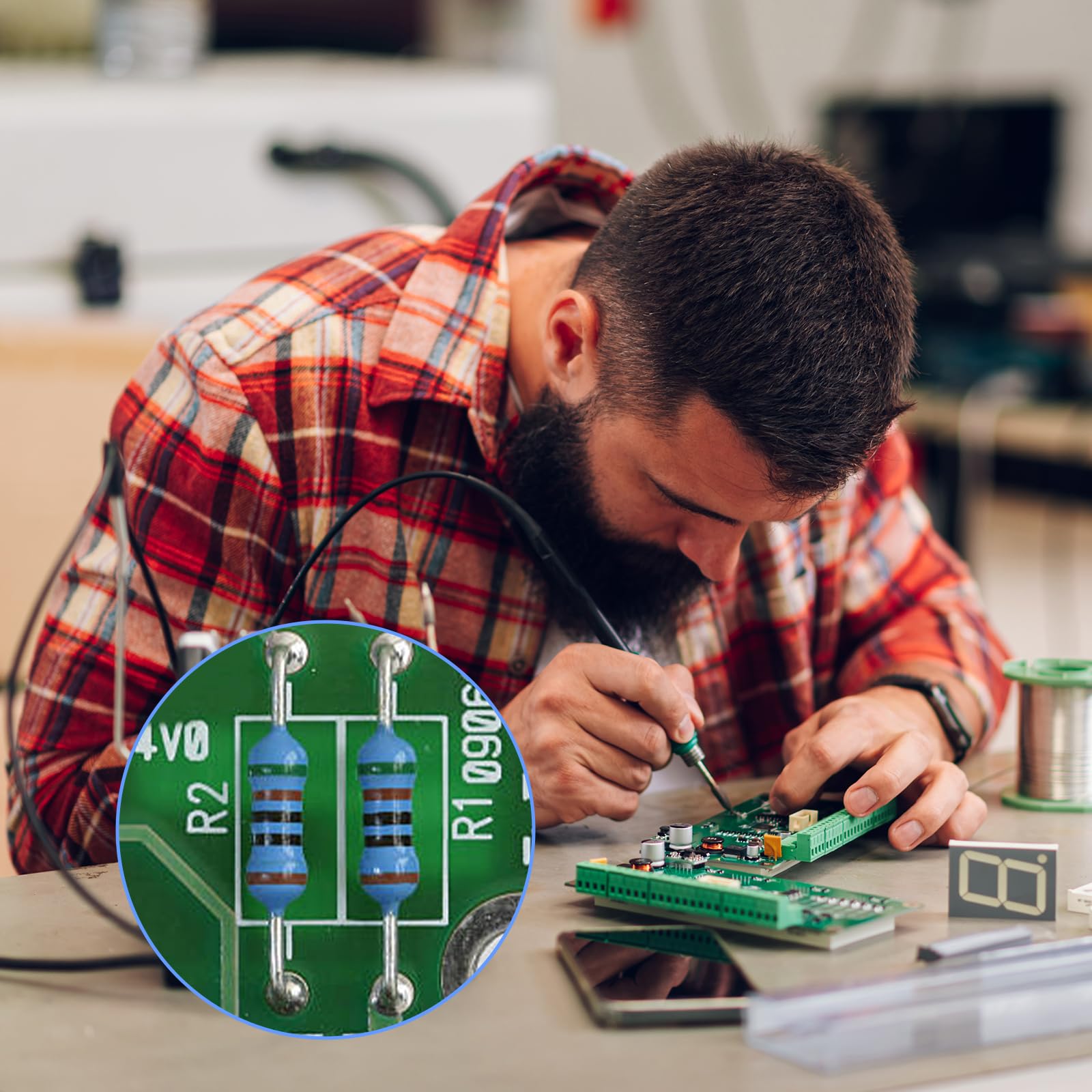 400 sztuk 1/2 W 1Ω-1MΩ ± 1% oporników folii metalowej do projektów elektronicznych i eksperymentów DIY
