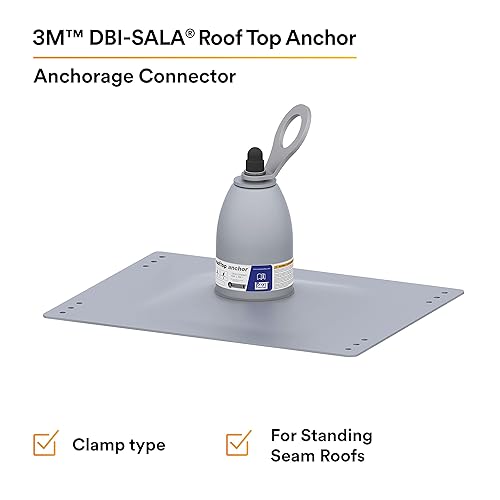 Miniatura 2 de 3M DBI-SALA 2100138 Anclaje de un solo punto para techos de costura vertical con anillo en D giratorio