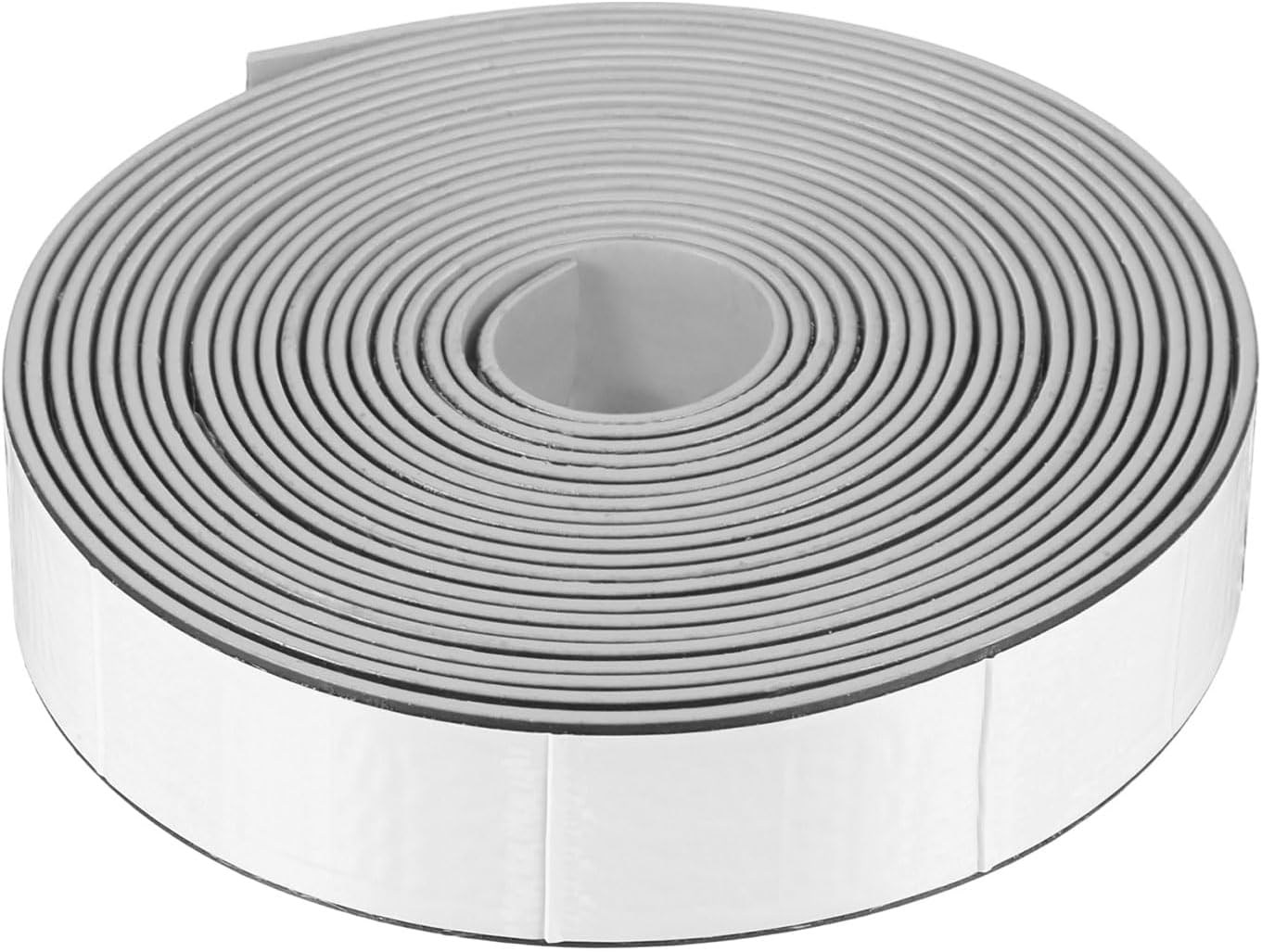 PATIKIL Smoke Fire Seal Strip, 16.4 Feet Expandable Door Seal Tape Self Adhesive Graphite Rubber Composite Material for Fire Rated Windows Steel Doors, 1.18" W x 0.08" T, Grey