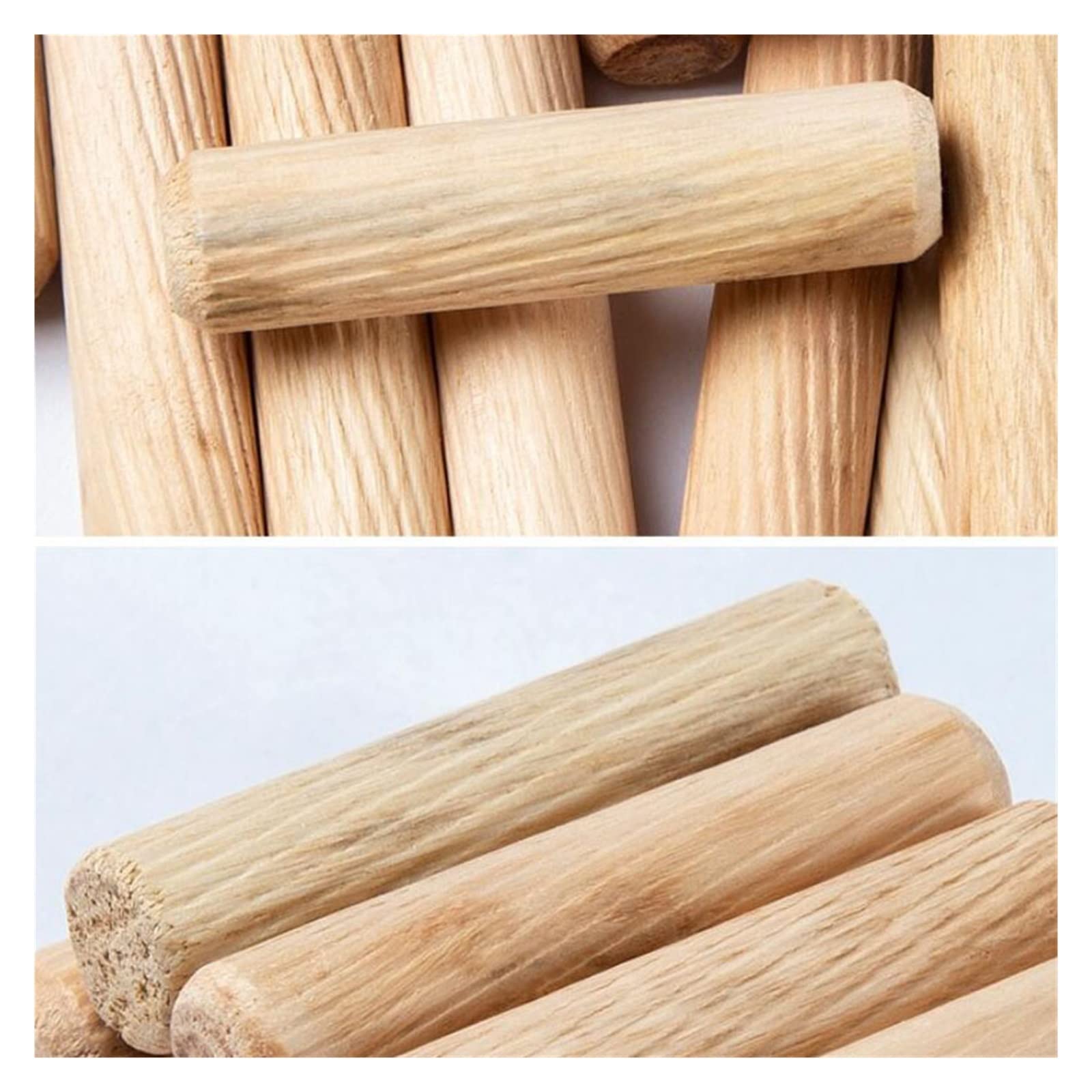 6Mm X 50Mm Deuvel Houten Deuvels Hout 50 Stuks Kast Lade Ronde Gecanneleerde Houten Paspennen Craft Paspennen Staven (M6 * 50) (M6 * 50 (50 STKS
