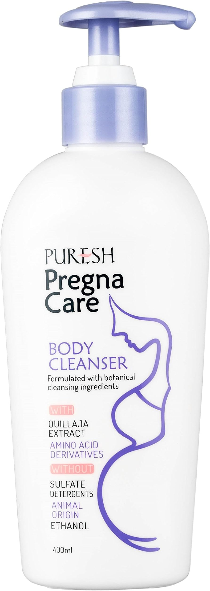 Puresh Pregna-Halal Certified Natural Pregnant Care, Body Cleanser, body shampoo, harmless, safe to use for pregnant women, babies or anyone
