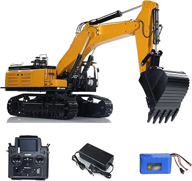 Kabolite 1/14 RC Hydraulic Excavator for K980 SY980H Giant PL18 Radio Control Digger Construction Vehicle Model Light Sound