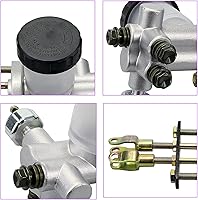 Vista 6 de Go Kart - Cilindro maestro de freno hidráulico de repuesto para 90cc 110cc 125cc 150cc 200cc 250cc Go Kart Buggy Sunl BMS Kandi Roketa Kazuma