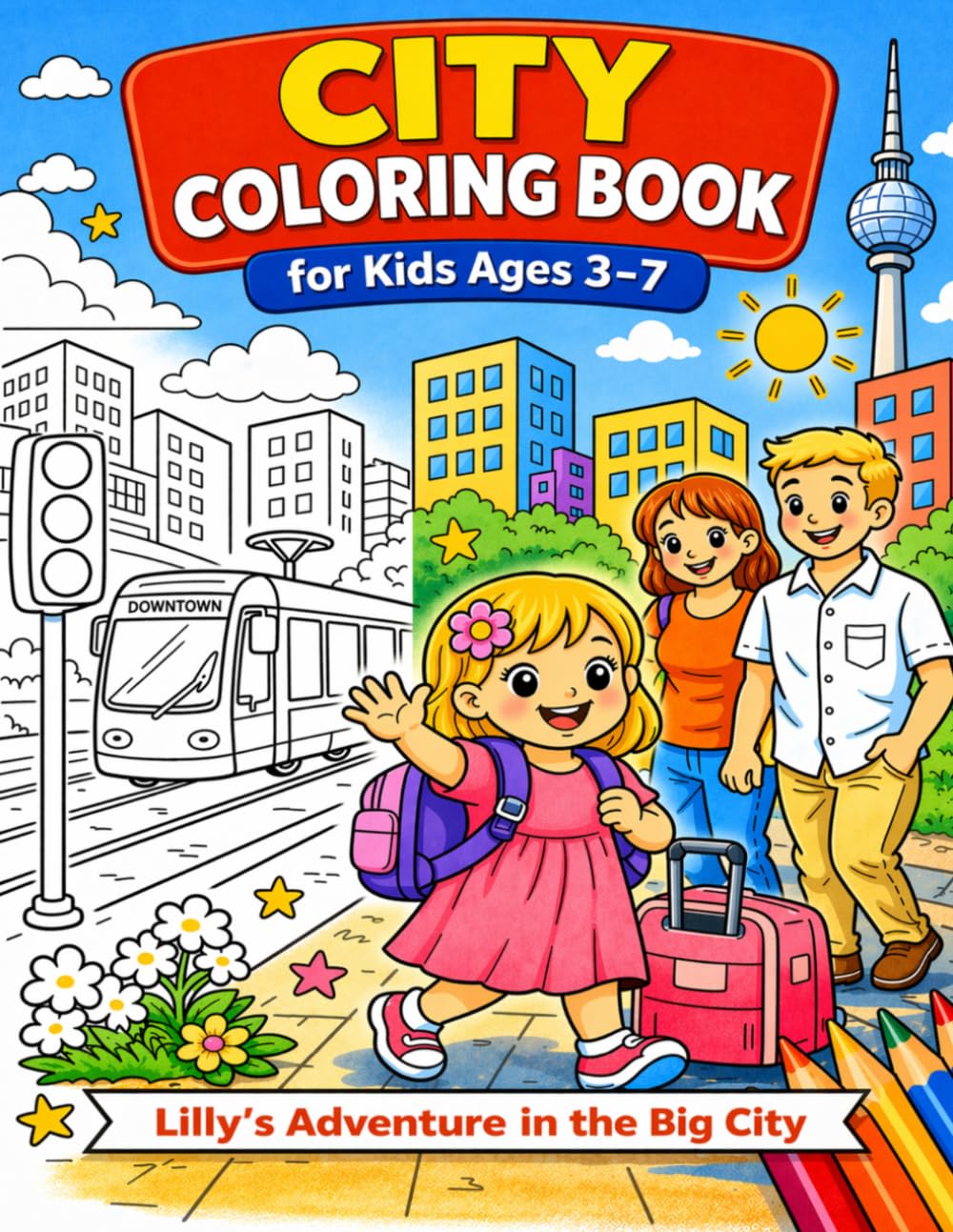 Lilly's Adventures in the Big City: She experiences many happy coloring moments with her family