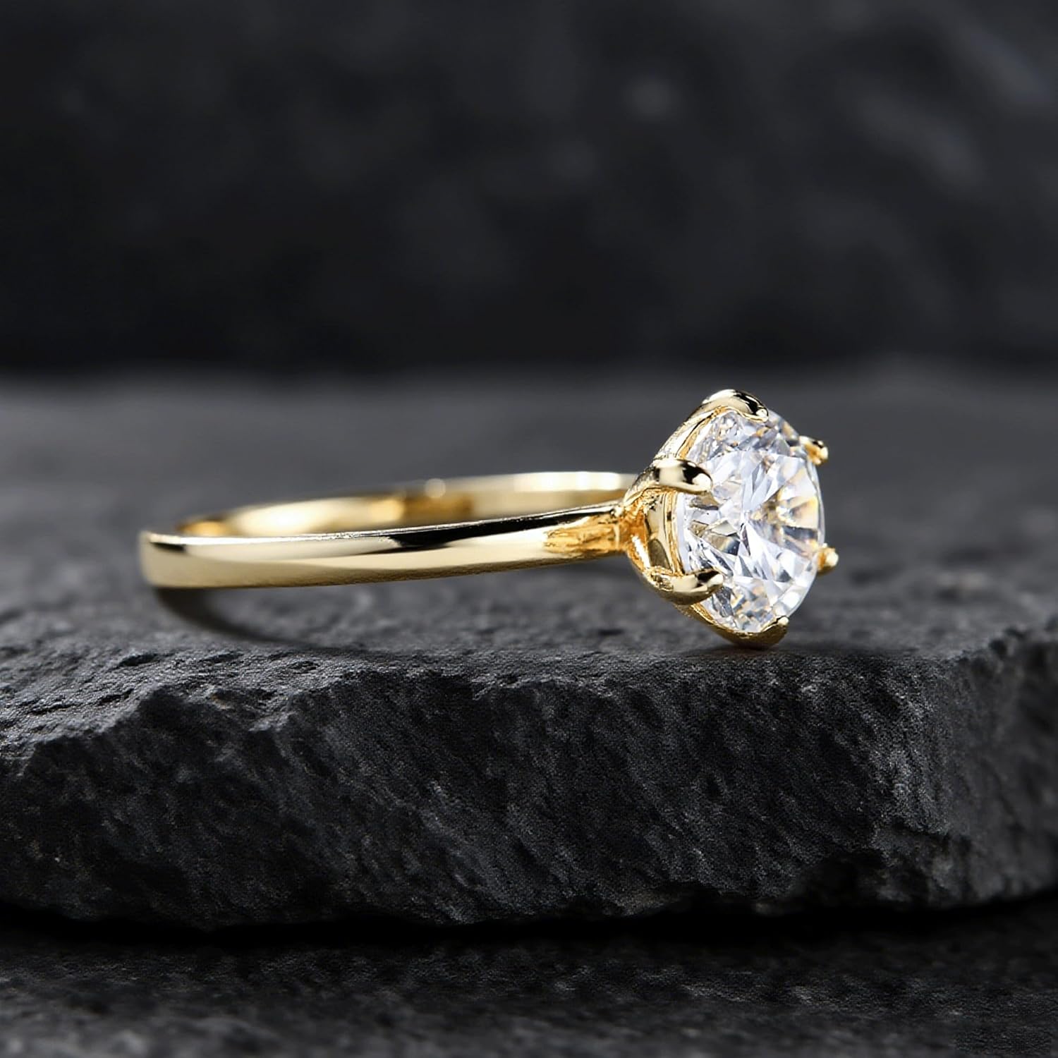 1CT/2CT/3CT Round Engagement Ring 925 Sterling Silver Round Cut Cubic Zirconia Halo Promise Ring for Her Size 5-9 - Image 6