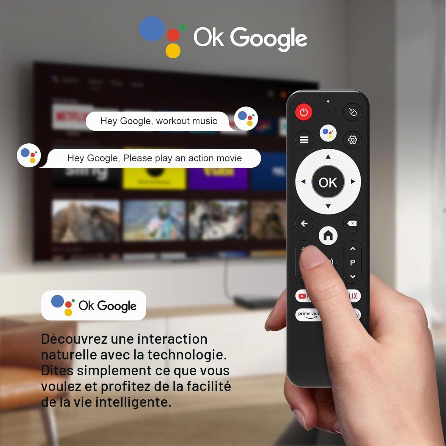 4K H96 Max Fire Android 14.0 TV Stick Streaming Box 64bit 8 GB 128 GB Amlogic iptv 100M Ethernet WiFi6 Dual-WiFi 2.4G5G 4K USB for Android TV Box boitier chromecast Amazon Google Remote Voice Control