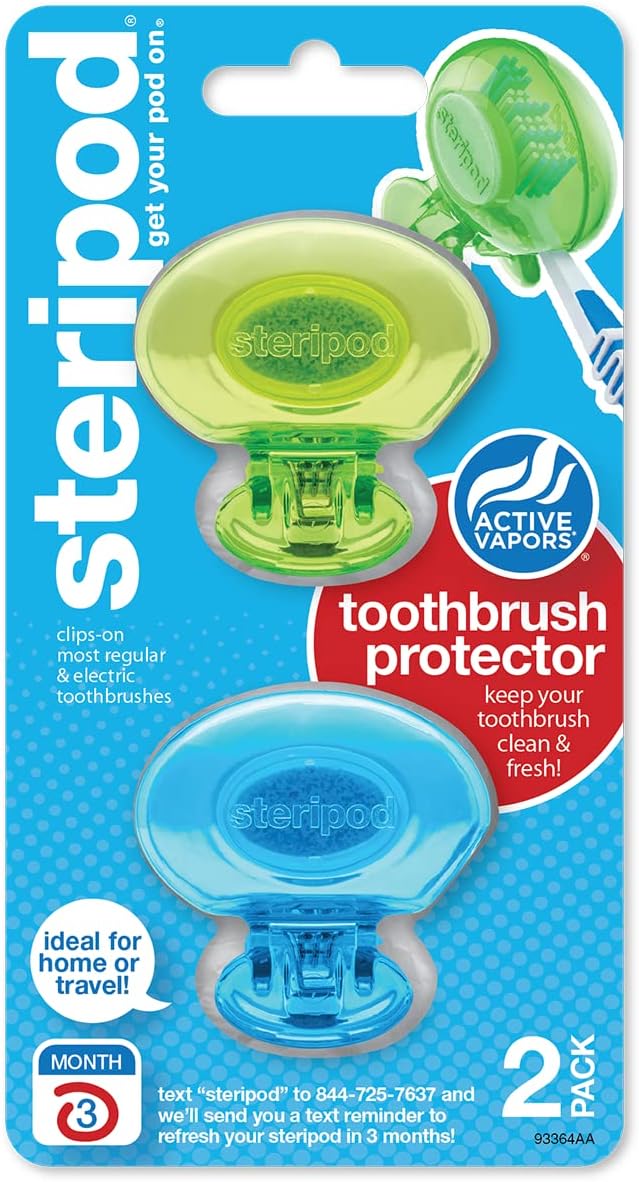 Amazon.com : Steripod Steripod Clip-on Toothbrush Protector : Health ...
